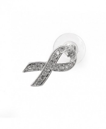 Spinningdaisy Breast Awareness Earrings Crystal