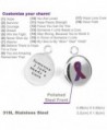 MyIDDr Custom Engraved Purple Awareness in Women's Charms & Charm Bracelets