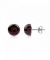Cherry Amber Sterling Silver Half Ball Post Earrings - CP116TUZ89P