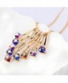Merdia Necklace Sweater Crystals Colorful in Women's Y-Necklaces