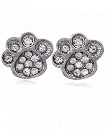 cocojewelry Doggy Dog Pet Paw Post Stud Earrings Fashion Jewelry - C311WLTS0K7