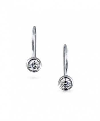 Bling Jewelry Rhodium Plated Earrings