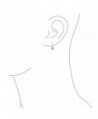 Bling Jewelry Rhodium Plated Earrings in Women's Drop & Dangle Earrings
