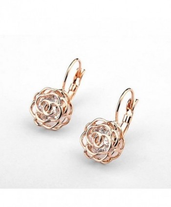 MFV Crystal Earrings Inside rose gold in Women's Drop & Dangle Earrings