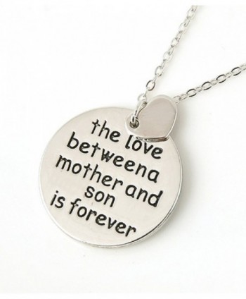 The Love Between Mother and Son Is Forever Silver Necklace Shoppingbuyfaith - CE124LWLQ9D