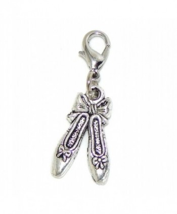 Pro Jewelry Clip-on "Ballet Slippers" Charm Dangling - CB11LZ6R607
