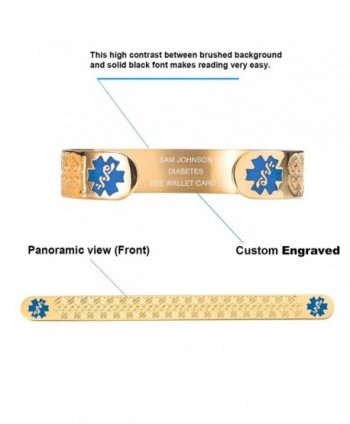 Divoti Engraved Valentine Medical Bracelet