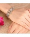 BriLove Inspired Charming Bracelet Silver Tone
