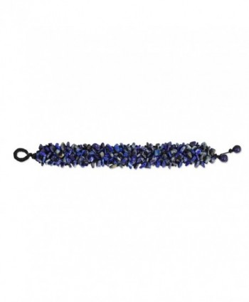 NOVICA Lapis Lazuli Beaded Bracelet