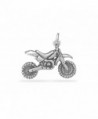 CM 925 Sterling Silver Motocross Dirt Bike Motorcycle Charm - CT116E6N6TN