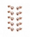 14K Rose Gold Plated 6mm Round Ball Earring studs Set- 5 Pairs - CK12MGP6N63