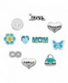 ShinyJewelry Family Grandma Infinity Floating Charms For Glass Living Memory Lockets Necklace & Bracelets - C1183L2SZZG