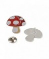 Mushroom Toadstool Emoji Shroom Enamel