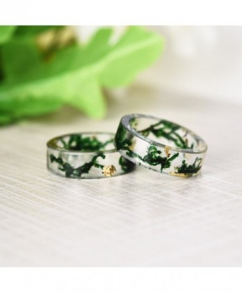 Arrival Handmade Green Flowers Transparent in Women's Statement Rings