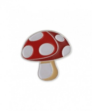 Mushroom Toadstool Emoji Shroom Enamel in Women's Brooches & Pins
