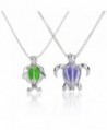 OBSEDE Women Essential Oil Aromatherapy Necklace with 6 Refill Balls 2-4 PCS Set - Turtle - CB186YGQWW2