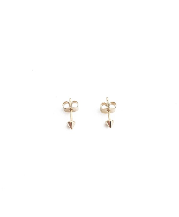 HONEYCAT Tiny Cone Spike Stud Earrings in Gold- Rose Gold- or Silver | Minimalist- Delicate Jewelry - Gold - CV17XHUILRD