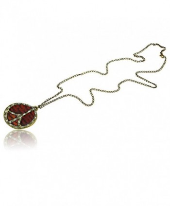 Retro Necklace Studded Crystals Pendant in Women's Strand Necklaces