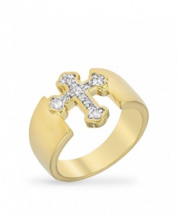 KB Collection Two-tone Finish Cross Ring - C911CDT5NXH