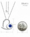 Sapphire Swarovski Necklace Sterling Anniversary