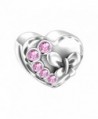 SOUFEEL Swarovski Heart shaped Charm 925 Sterling Silver Charms For Bracelets Thanksgiving Gift - CG11PSL0AN9