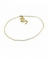 Lucky Feather Base Chain Necklace 16" - 20" Gold Plated - CQ11824EESH