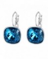Xuping Boxing Day Luxury Hoop Crystals from Swarovski Fashion Earrings Jewelry Black Friday Gifts - Indicolite - CB1857MDDZH