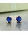 Simulated Sapphire Yellow Womens Earrings