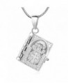 Sterling Silver Prayer Necklace Pendant