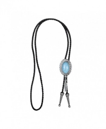 MASOP Turquoise Feather Western Cowgirl in Women's Chain Necklaces