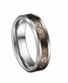 6mm Tungsten Carbide Wedding Band 18K Rose Gold Plated Celtic Dragon Engagement Matching Couple Ring - CF12HZ7F4PD