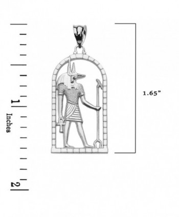 Sterling Silver Egyptian Anubis Pendant in Women's Pendants