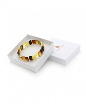 Genuine Natural Multicolored Stretch Bracelet in Women's Stretch Bracelets