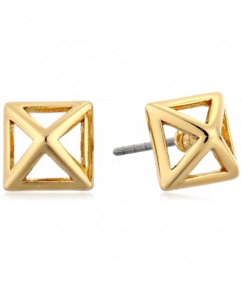 Rebecca Minkoff Womens Cutout Stud Earrings - Gold - CY11MQB24FH