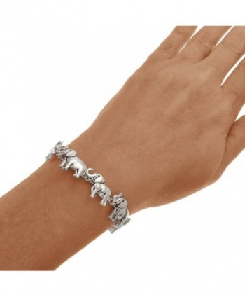 PammyJ Silvertone Elephant Magnetic Bracelet in Women's Charms & Charm Bracelets