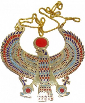 Egyptian Horus Jewelry Necklace Ankh Huge Xxxl Solid Metal Brass Handmade Egypt 102 - CN11S45LGV7