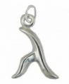 Sterling Silver Greek Lambda Symbol Charm - CW116LSO675