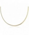 Italian 18K Gold Sterling Necklace Reversible - CH11DCZWLEZ