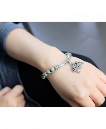 Falari Elephant Bracelet Dalmatian B2448 DM in Women's Strand Bracelets