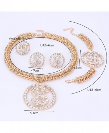 Pendant Necklace Earring Bracelet Rhinestone in Women's Jewelry Sets