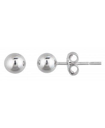 Sterling Silver 4mm High Polish Ball Stud Earrings - CC12LPGOLVX