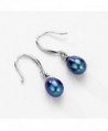 Freshwater Earrings Sterling Zirconia Jewelry in Women's Drop & Dangle Earrings