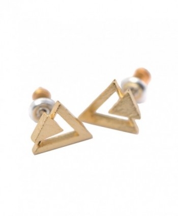 chelseachicNYC Handcrafted Brushed Triangle Earrings
