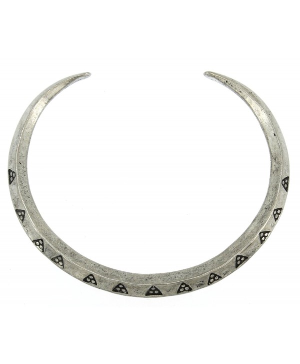 Handmade Viking Triangular Designed Money Ring Pewter Bracelet - CB11CAI4XIV