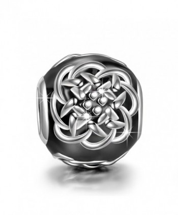 NinaQueen "Celtic Tattoos" 925 Sterling Silver Black Bead Charms - CT1282FYTML