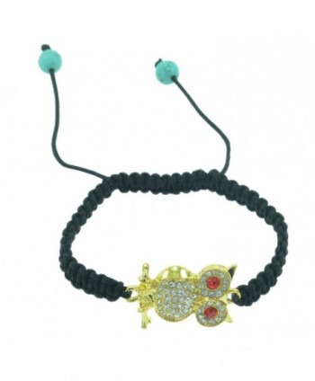 Fashion goldtone shamballa adjustable bracelet in Women's Strand Bracelets