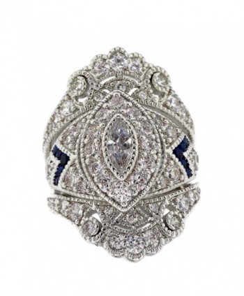 Created Sapphire Marquise Victorian Engagement in Women's Wedding & Engagement Rings