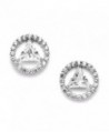 Mariell AA Recovery Symbol Cubic Zirconia Earrings Celebrate Alcoholics Anonymous Sobriety - C51295PN3KL