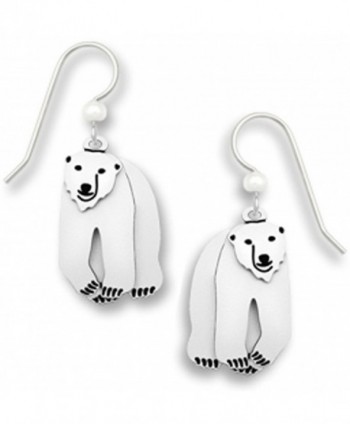 White Polar Bear Earrings with Movement Made in the USA by Sienna Sky 1668 - CN11ENDMTQ5