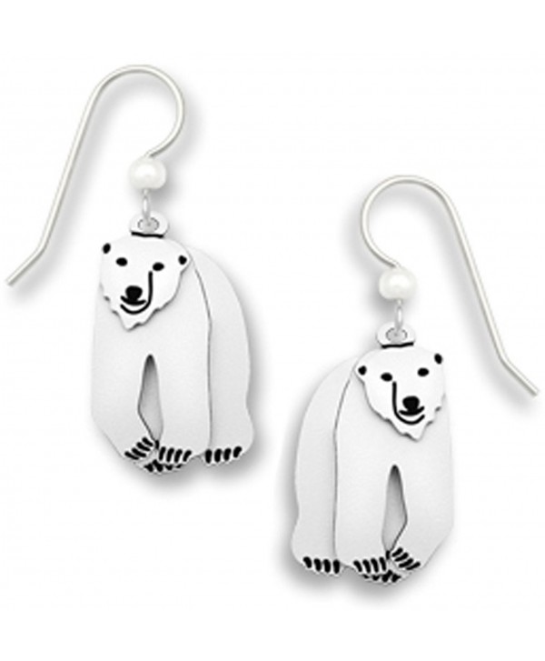 White Polar Bear Earrings with Movement Made in the USA by Sienna Sky 1668 - CN11ENDMTQ5
